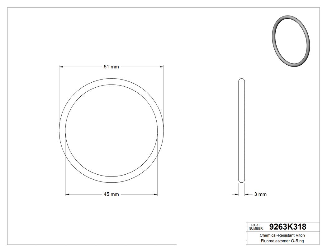 Technical drawing - 9263K318
